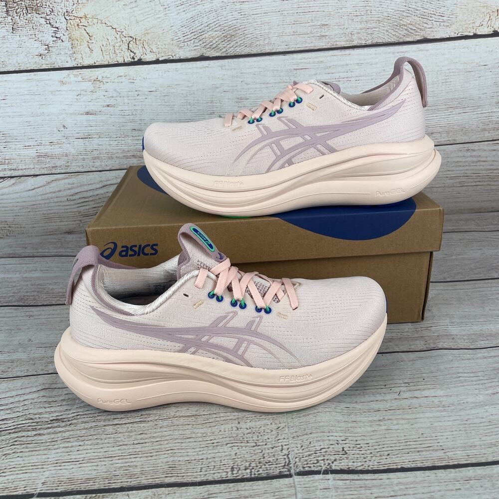 Asics Gel Nimbus 28 Womens Sz 7.5 Running Shoes Pearl Pink Morganite